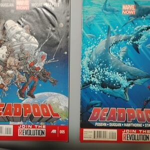 Marvel Deadpool Comic Book Duo - Space and Ocean Themes
